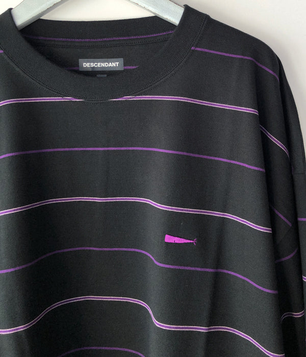 DESCENDANT/HORIZONTAL MULTI STRIPE LS (BLACK)