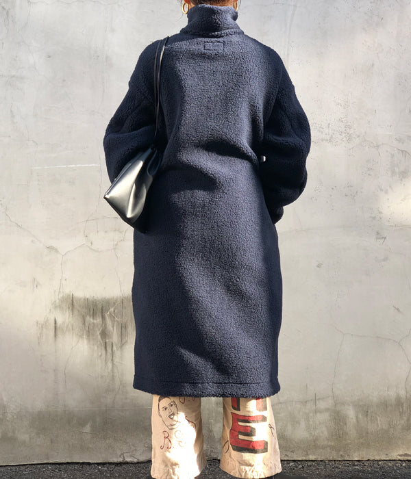 PHEENY/BOA ZIP COAT(NAVY)