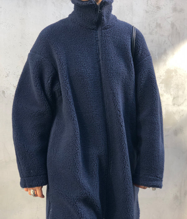 PHEENY/BOA ZIP COAT(NAVY)