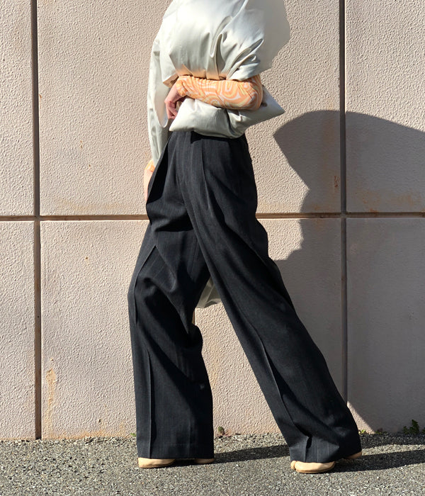 最終価格maison margiela wide stripe trousers-