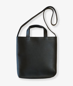 Aeta/PEBBLE GRAIN LEATHER SHOULDER TOTE S(BLACK)