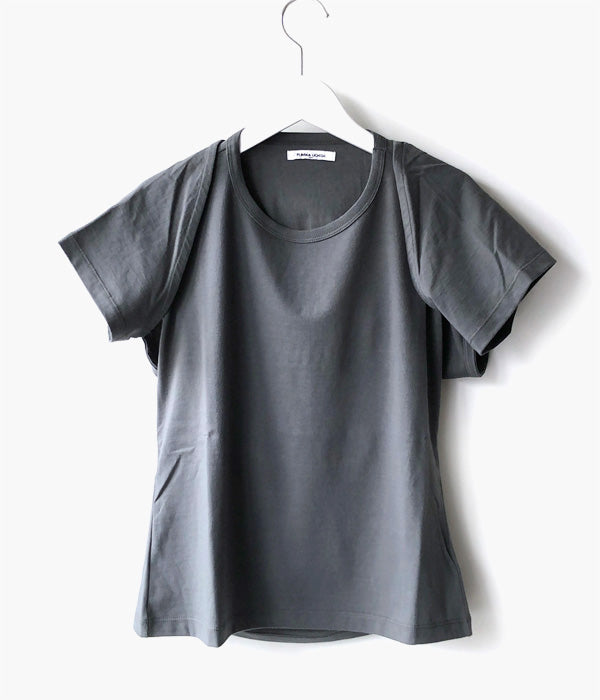 FUMIKA_UCHIDA/SEPARATE CHIBI SHORT-SLEEVE T-SHIRTS(CHARCOAL)