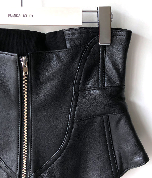 FUMIKA_UCHIDA/LEATHER CORSET(BLACK)