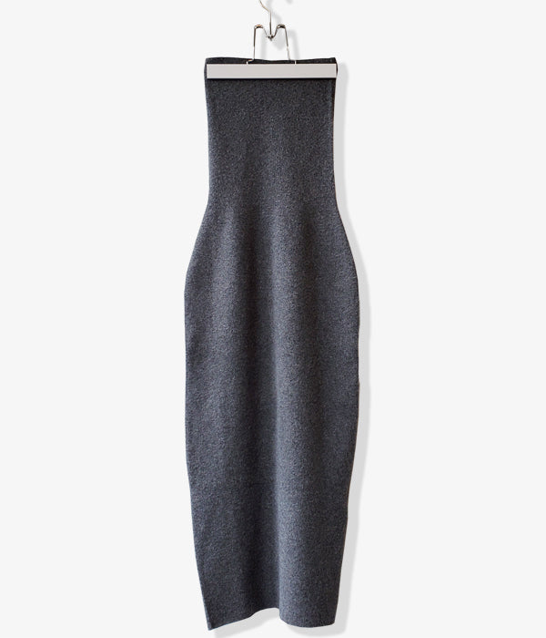 PHEENY/LOOP YARN WHOLEGARMENT SKIRT (CHACOAL)