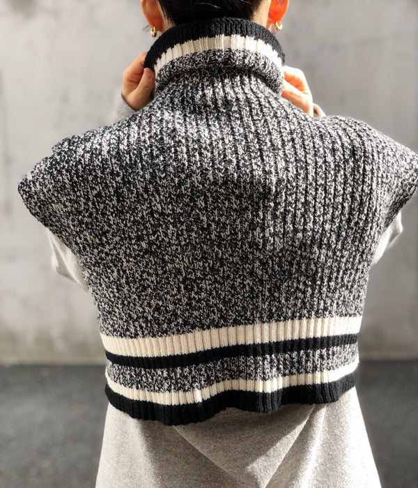 FUMIKA_UCHIDA/LINED HIGH-NECK BIB-