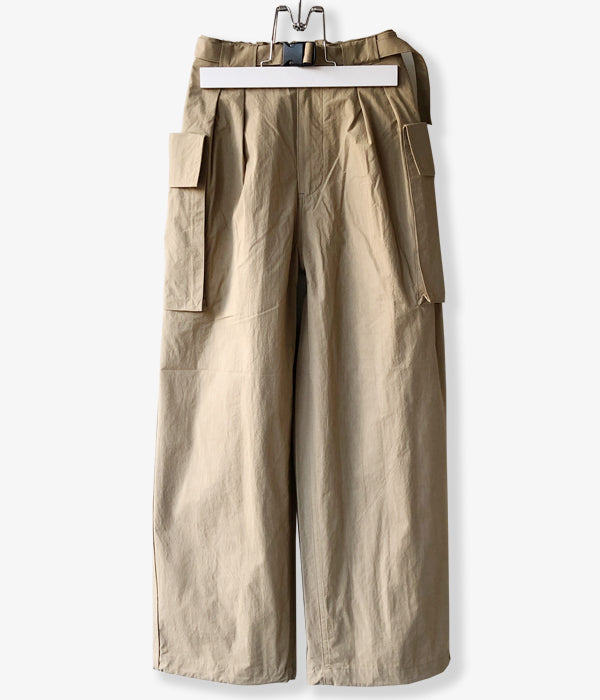 PHEENY/COTTON NYLON DUMP MILITARY PANTS(SAND)