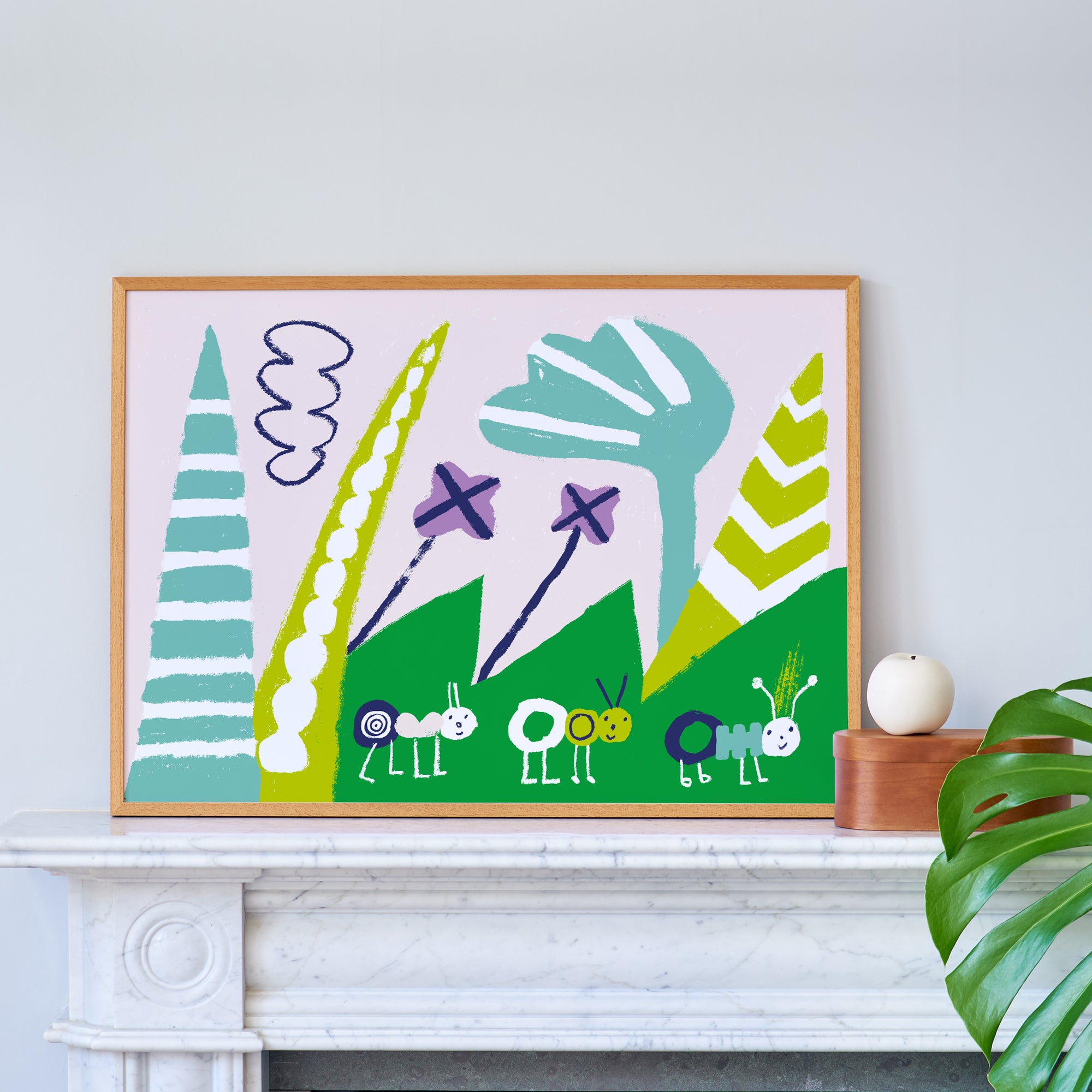 Ants Marching Fine Art Print with Hanger | Cara Rooney