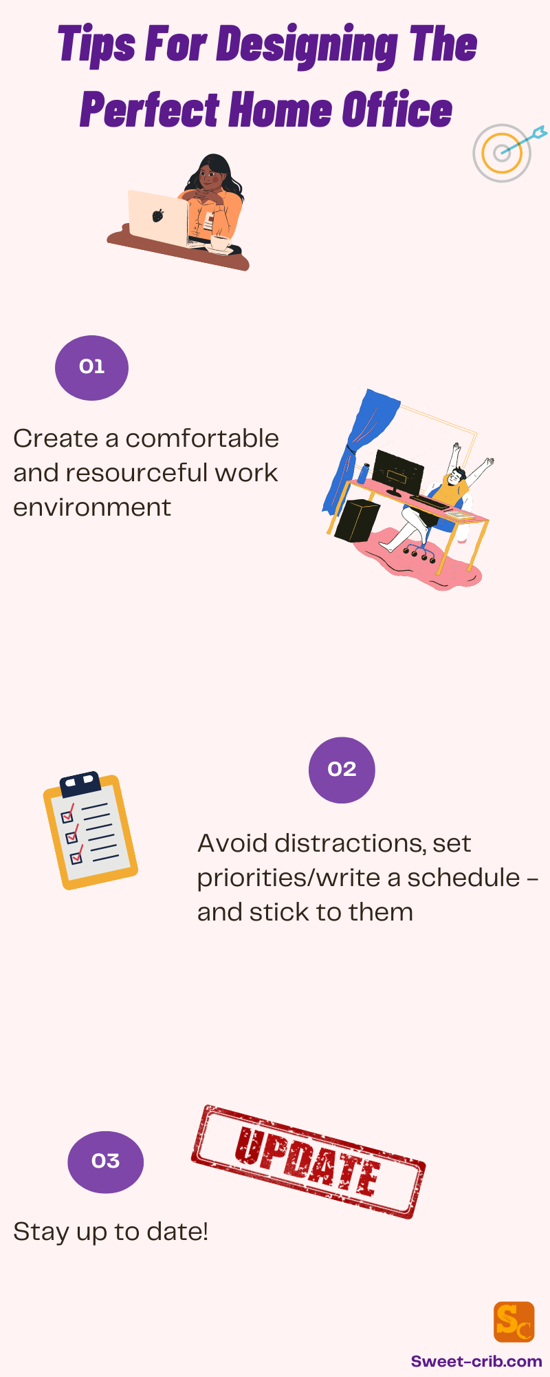 Infographic for Home Office Design Tips