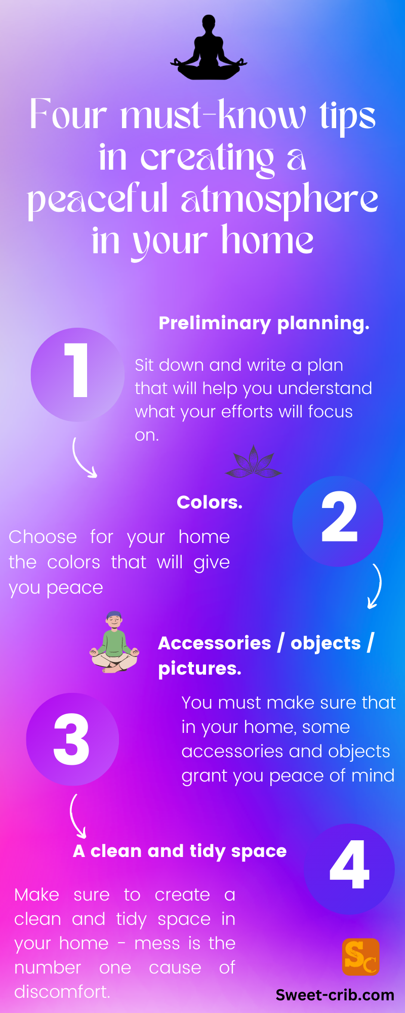 Infographic for How To Create A Peaceful Home Environment