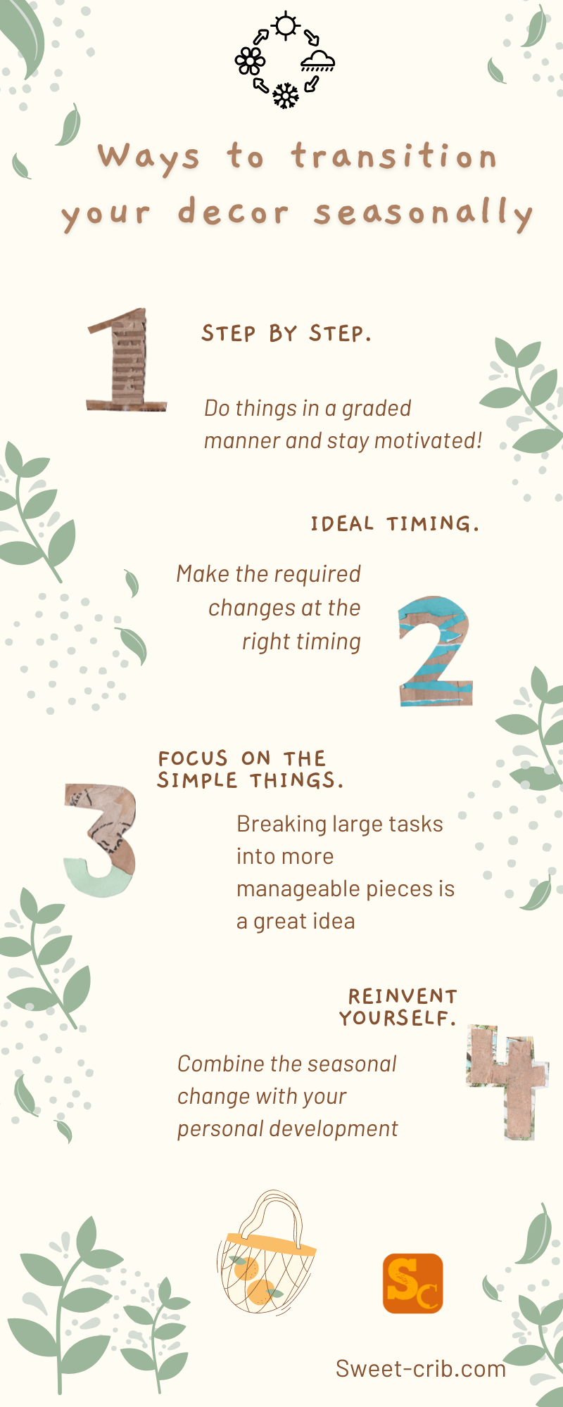 Infographic for How To Transition Your Home Decor With The Season Change