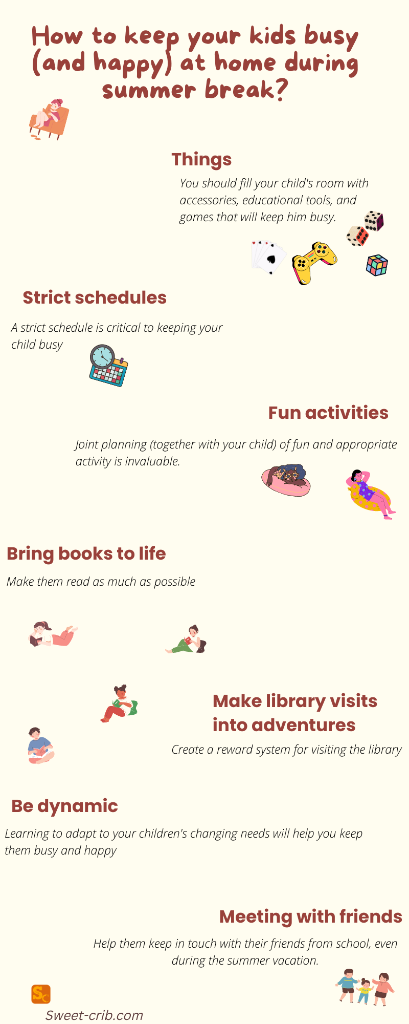 Infographic for Ways to Keep Kids Active During Summer