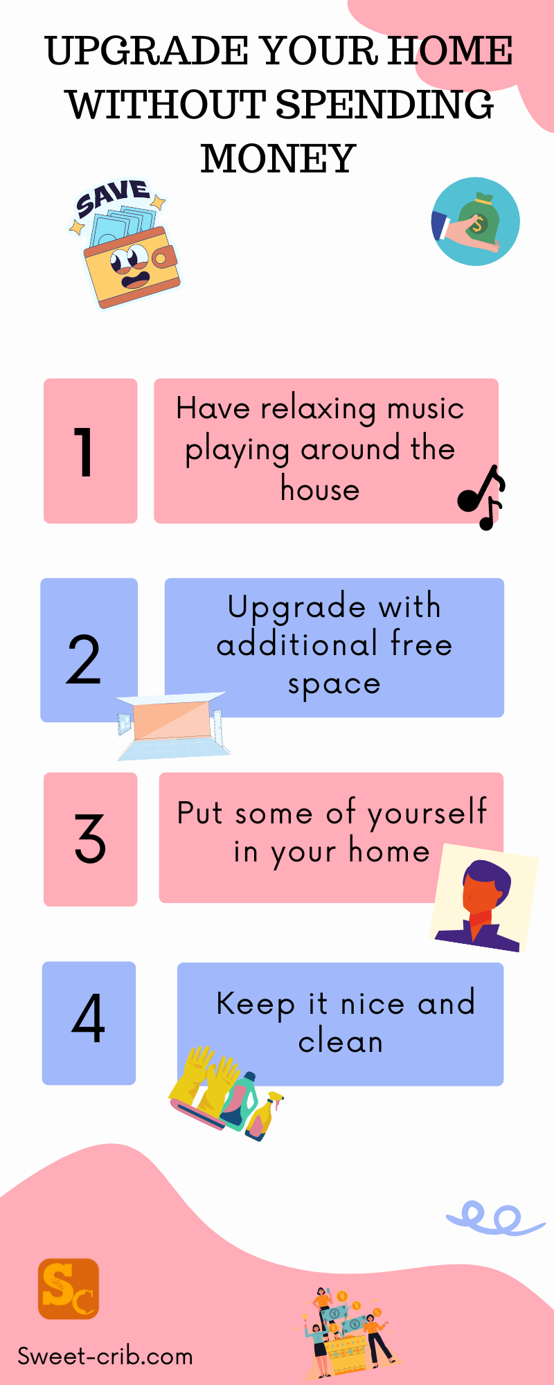 Infographic for Free Home Improvement Ideas