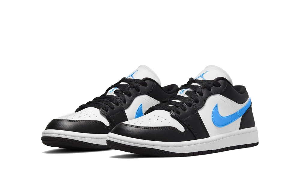 black and white jordans womens low