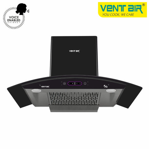 Speed 5G BK+ 90 Voice Enabled Chimney by Ventair