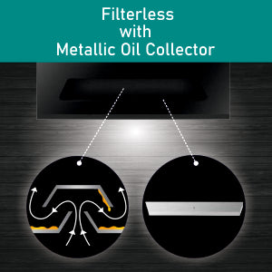 11° Filterless Technology with Metallic Oil Collector