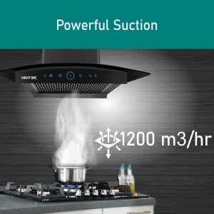 Power suction - 1200 m3/hr