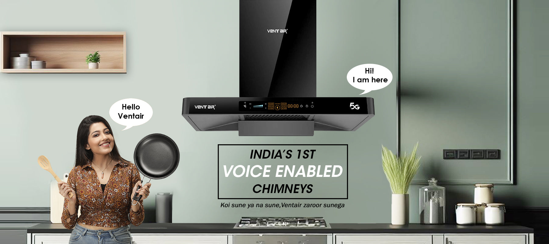 India's First and Only Voice Enabled Chimneys by Ventair