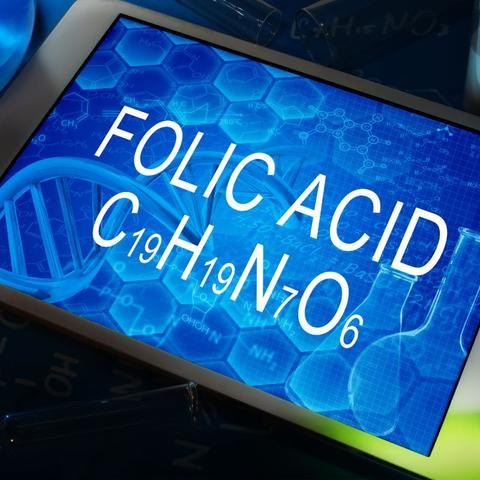 Folic acid chemical composition.