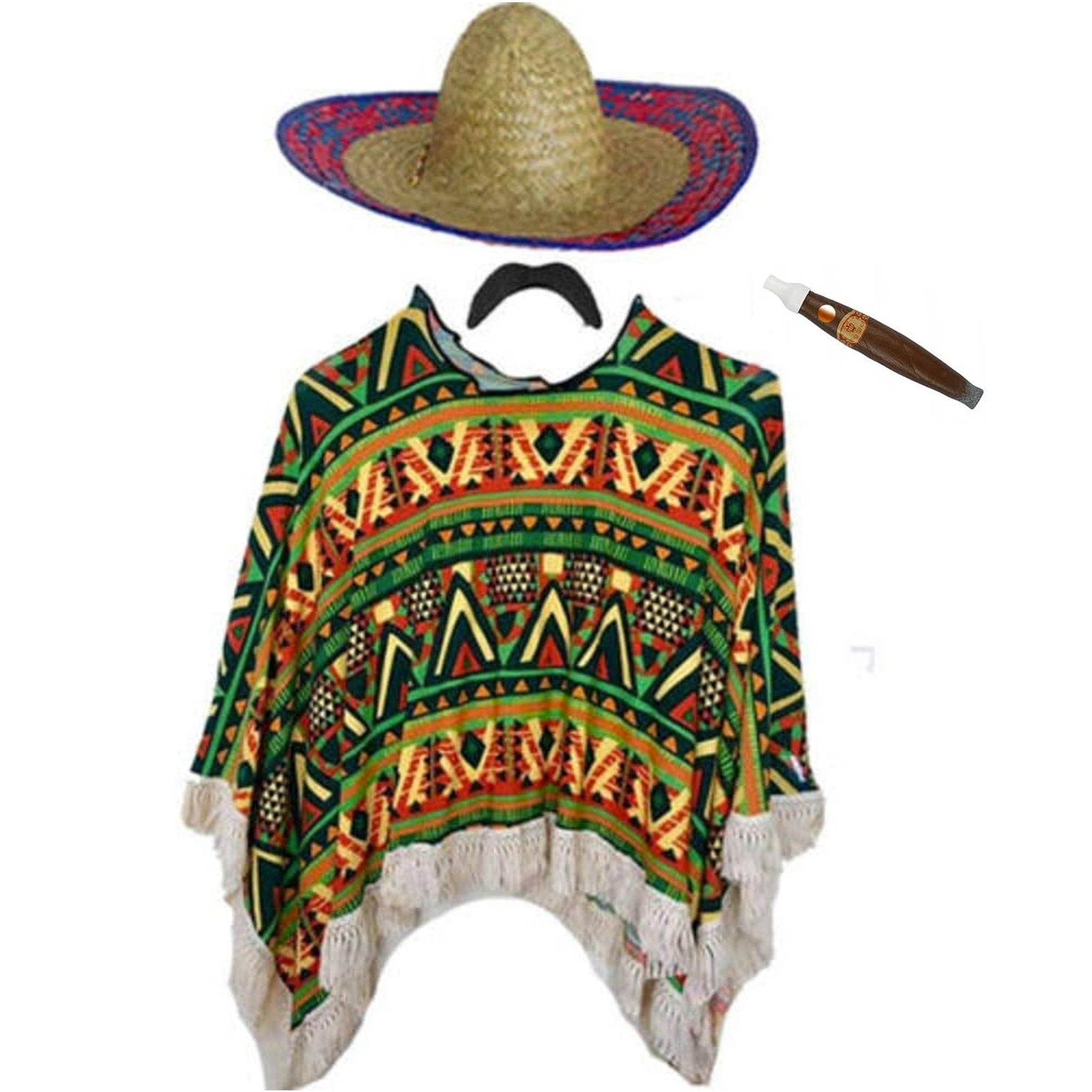 4 Piece Mexican Costume - Blue Planet Party product image