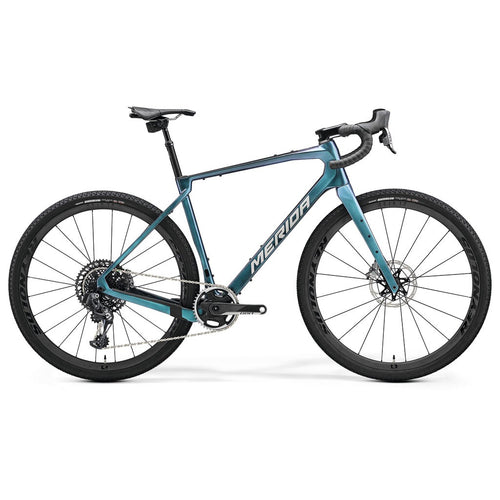 Merida Silex 10K Gravelbike 2024 Carbon Space Teal eTap AXS Neu