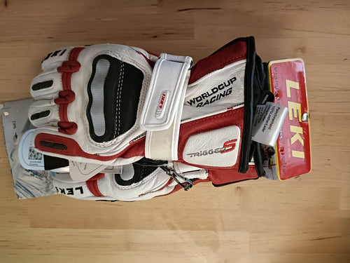 Gants de ski Leki Gants Leki HS WC Junior Pro Blanc rouge Small