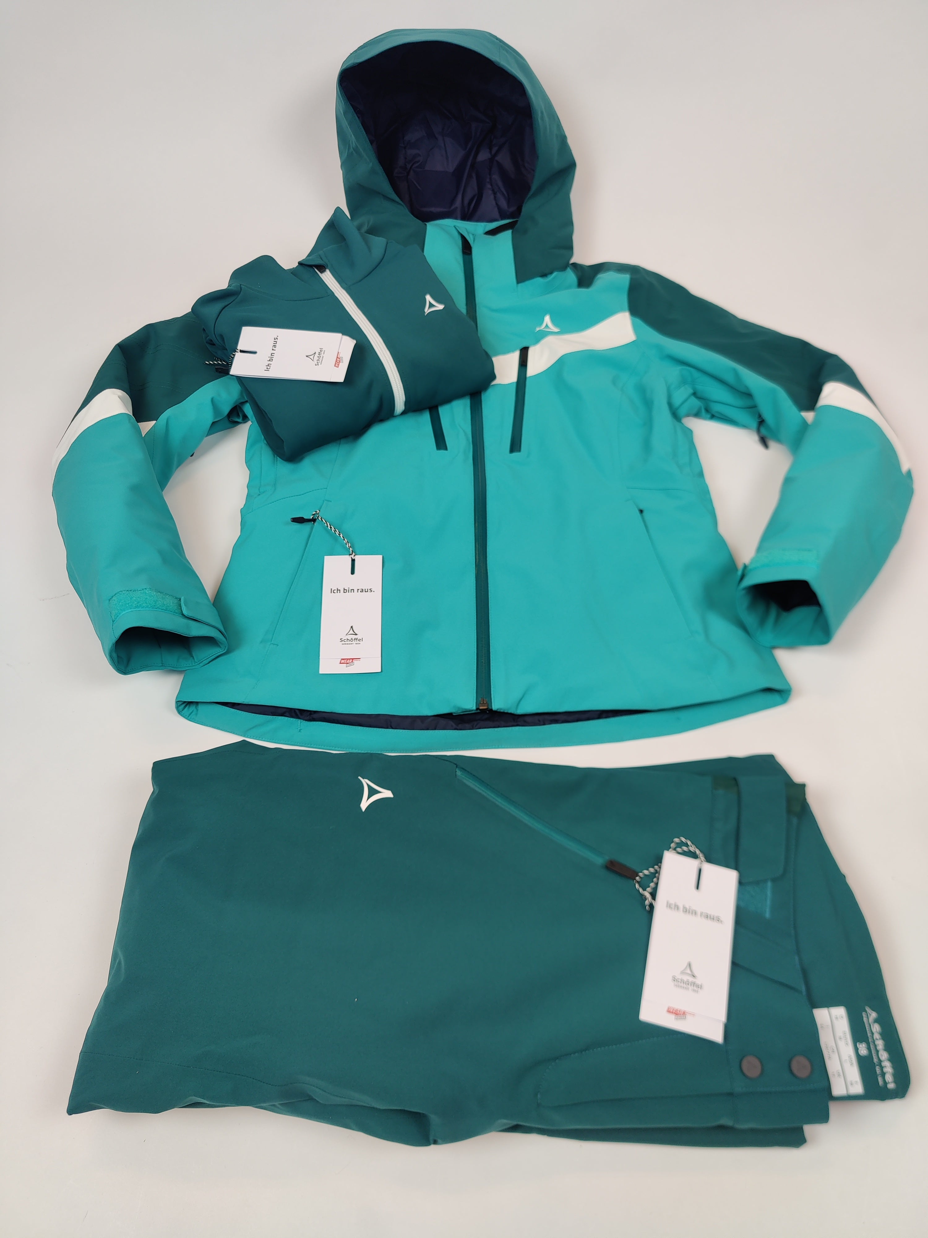 Schöffel Jacket + Pants + Fleece Nieuw! Dames 38