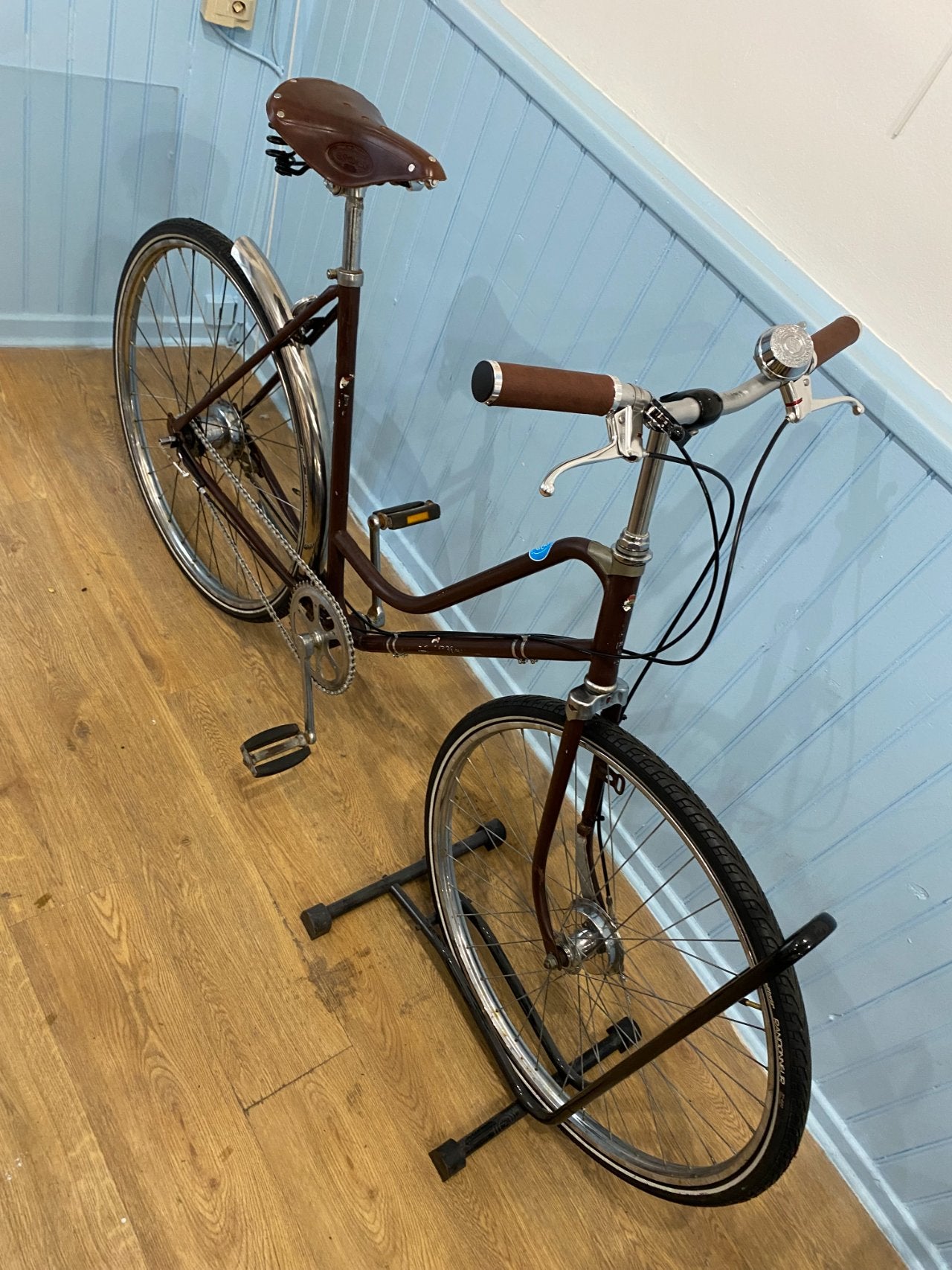Classic Ritchey Poignées sur guidon de vélo en cuir véritable brun