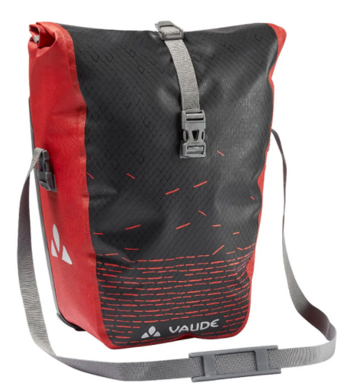 Sacoche de vélo Vaude Aqua Back Print Single Black & Red