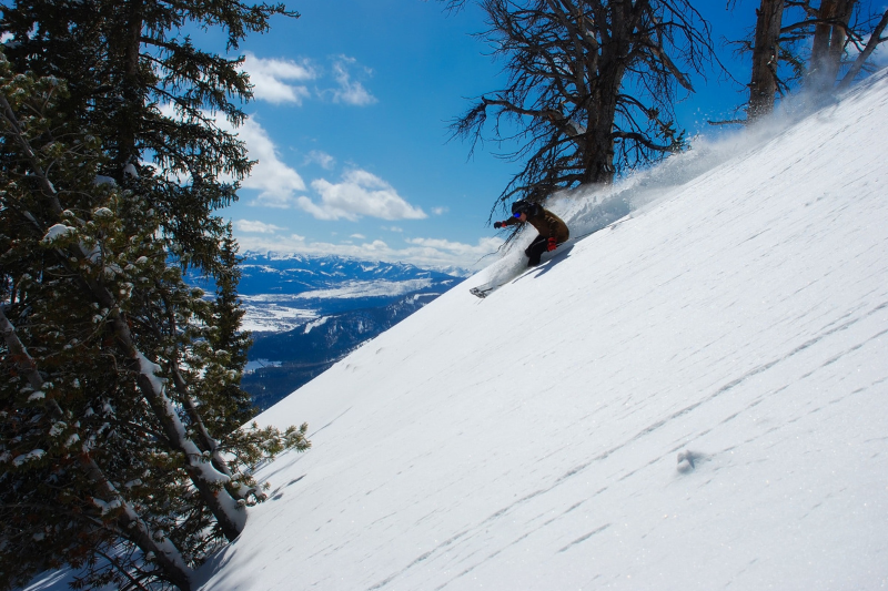 La piste de ski peut être classée selon 4 niveaux de difficulté : vert, bleu, rouge et noir