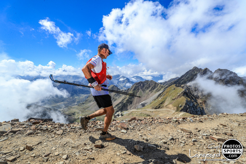 Photo d’un coureur durant le Grand Raid des Pyrénées