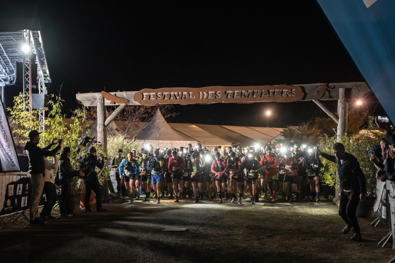 Photo de la ligne de départ du Trail des Templiers