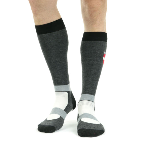 Chaussettes techniques ski et snowboard unisexes, taille 43-46