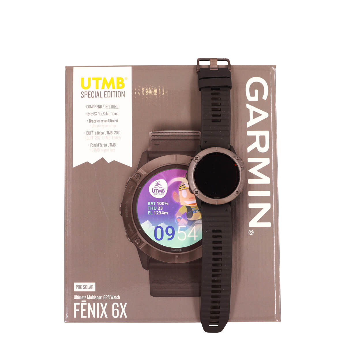 Montre GPS Garmin fenix 6S Pro Rose Gold Blanc avec Bracelet Blanc