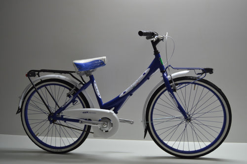 Bici 24 bimba blu personalizzabile
