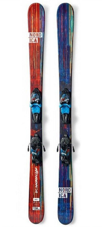 Ski occasion junior Rossignol Terrain Girl + fixations - Qualité B 104 cm