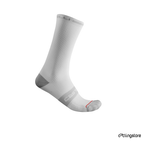 CASTELLI CHAUSSETTES SUPERLEGGERA 18 BLANC