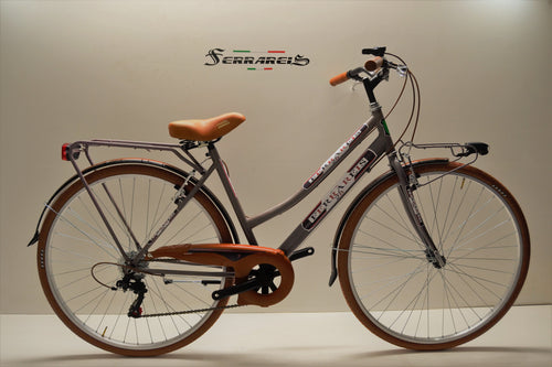 Bici trekking 28 donna marrone personalizzabile