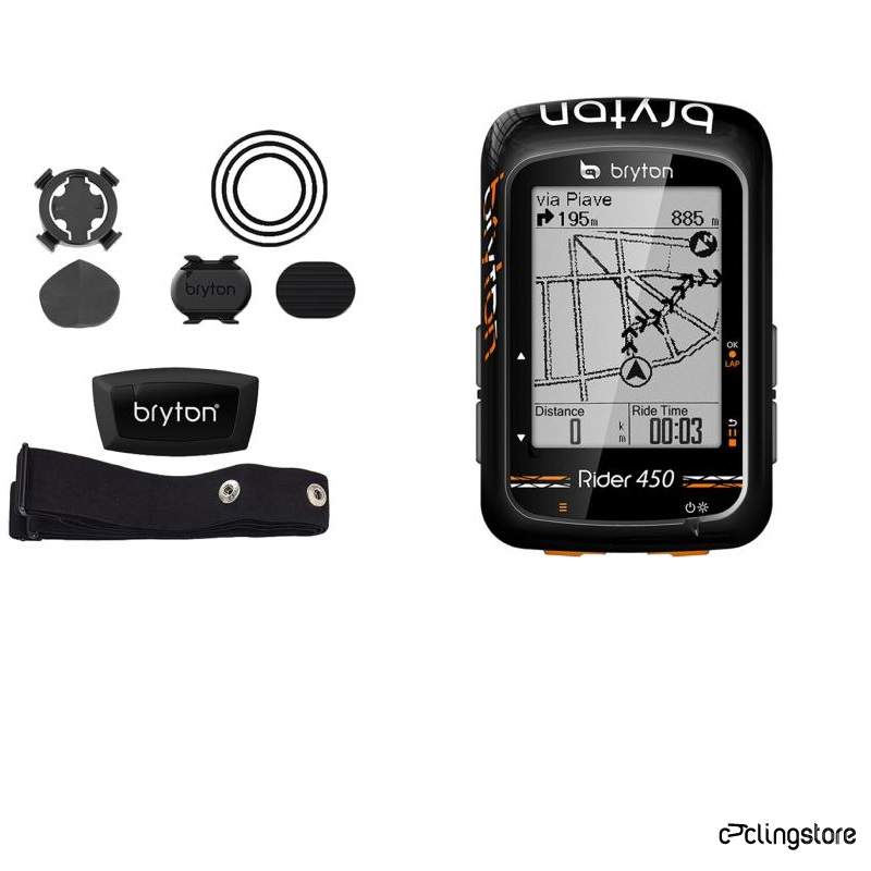 GPS Bryton GPS BRYTON RIDER 450 T FC + COMBO INCLU
