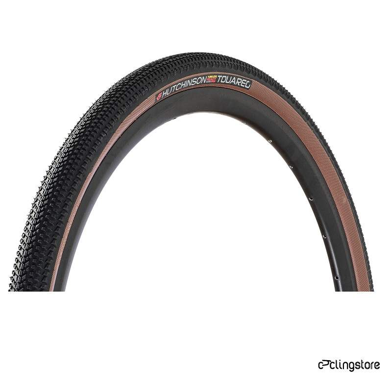 PNEU GRAVEL HUTCHINSON TOUAREG TUBELESS FLANC MARRON