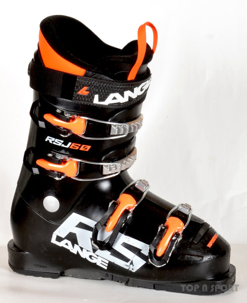 Lange RSJ 60 black / ora - Chaussures de ski d'occasion Junior
