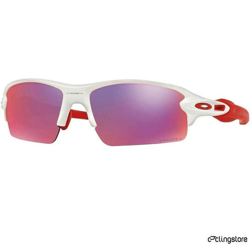 LUNETTES OAKLEY FLAK 2.0 PRIZM ROAD BLANC BRILLANT