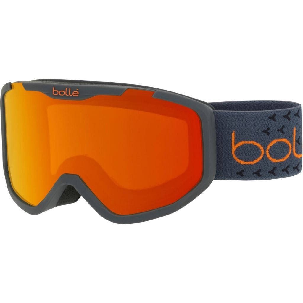 MASQUE BOLLE ROCKET PLUS DARK GRY & ORANGE MATT SUNRISE CAT 2