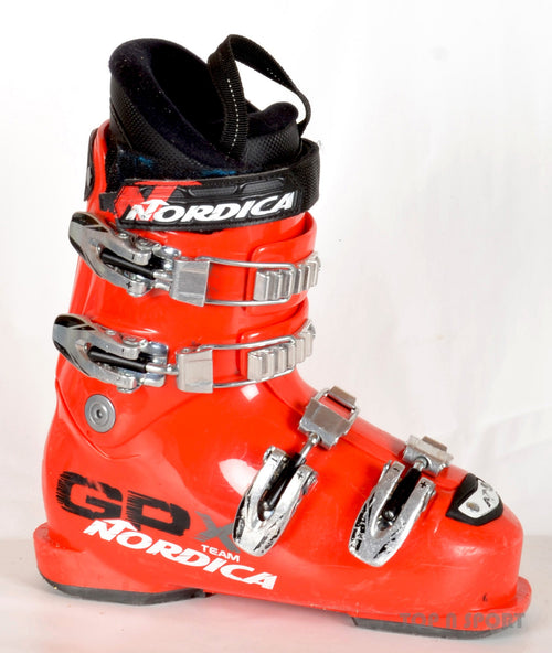 Nordica GP X TEAM red - Chaussures de ski d'occasion Junior