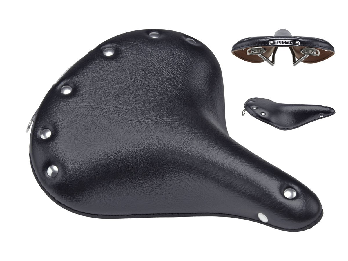 Electra Classic Faux Leather Saddle Black