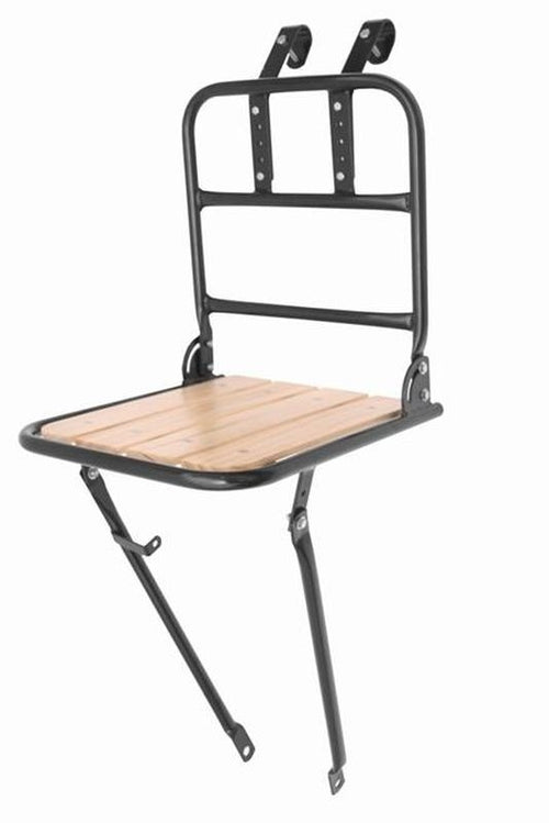 Classic wooden front luggage rack