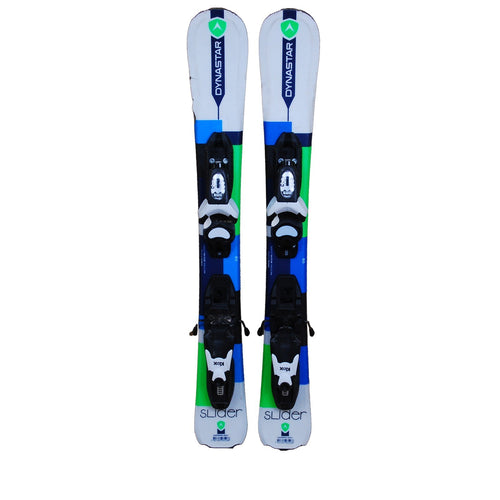 Ski occasion junior Rossignol Terrain Girl + fixations - Qualité B 104 cm