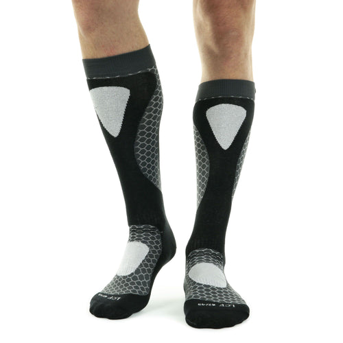 Chaussettes de Ski LCF - Bio Céramique - Noir/ Argent