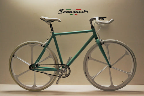 Bici fixed 28 verde razze personalizzabile