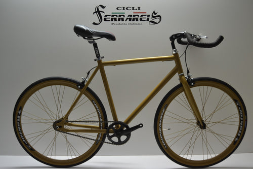 Bici fixed 28 gold personalizzabile