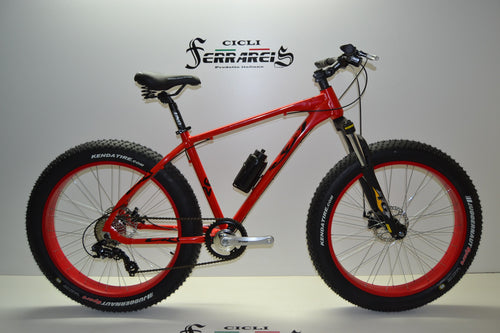 Fat bike bici 26x4 rossa